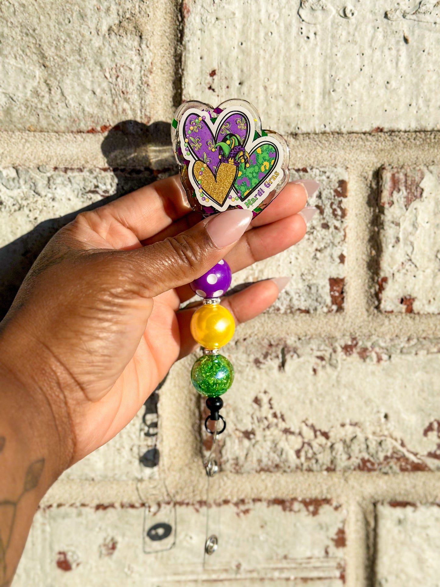 Mardi Gras Badge Reels