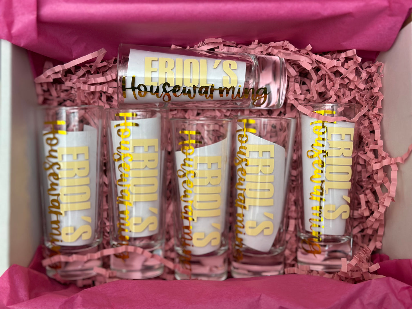 Personalized Set of 2 oz Shot Glasses