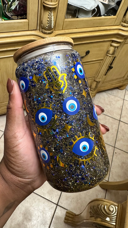 Evil Eye Libby Glass Can