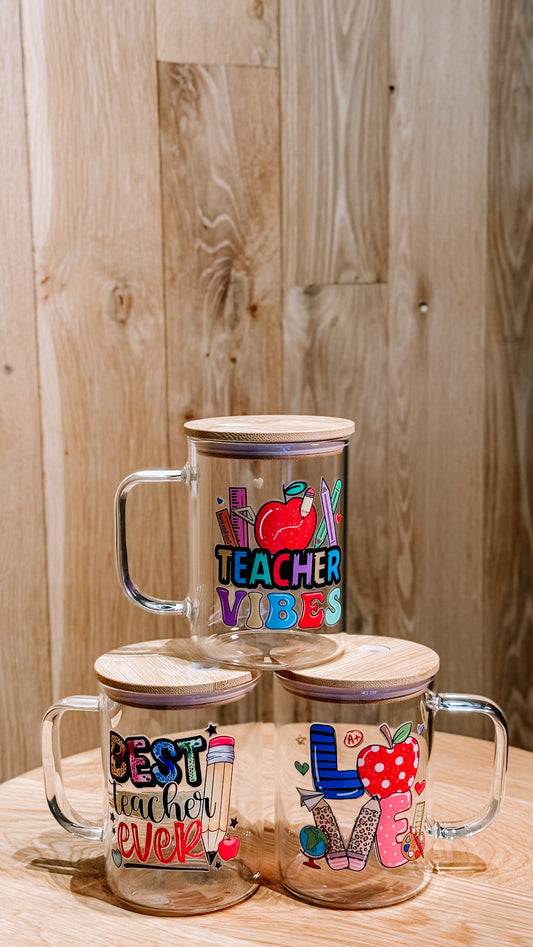 Teacher Glass Mugs